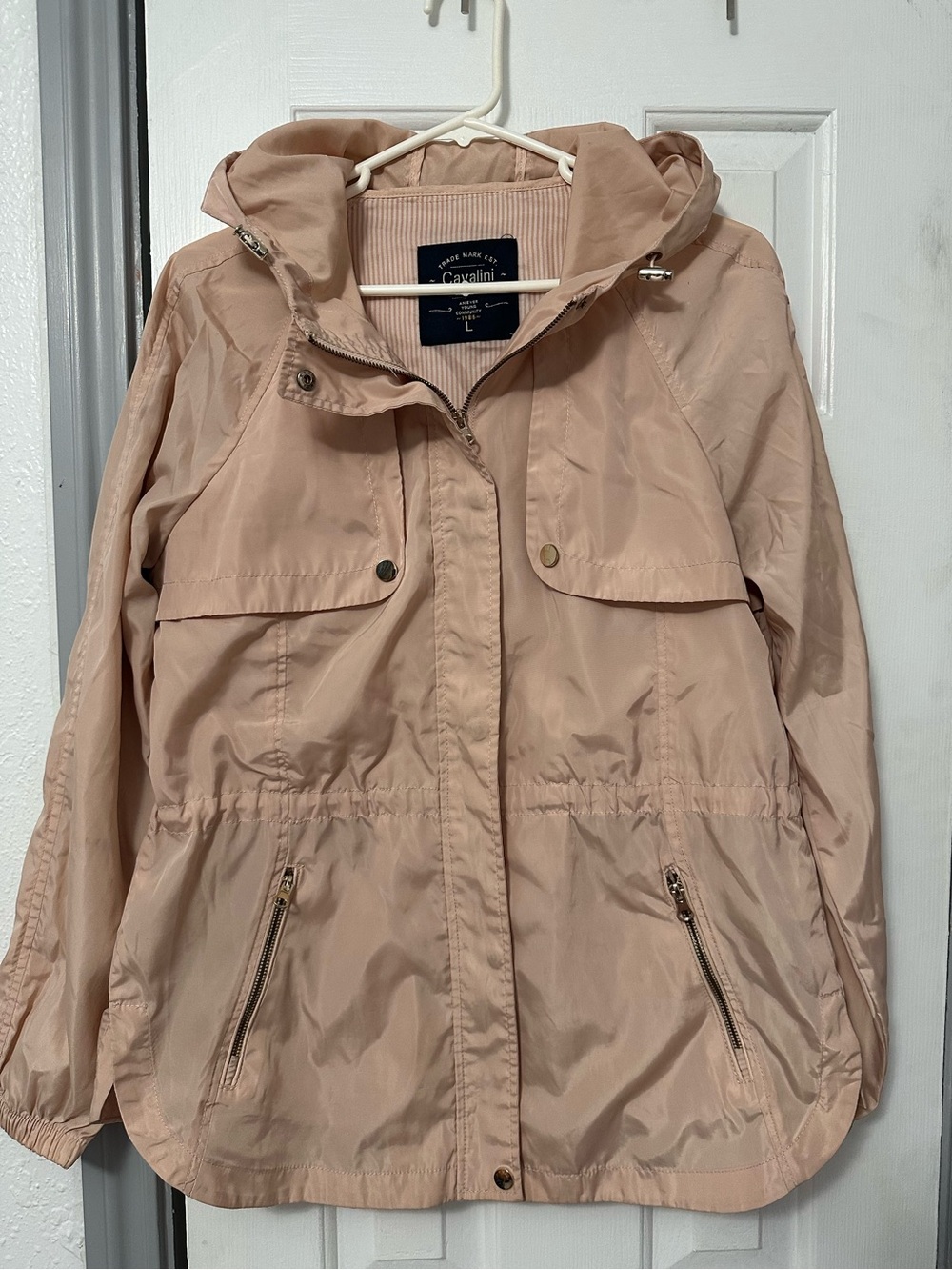 Cavalini Women's Hooded Utility windbreaker jacket - L